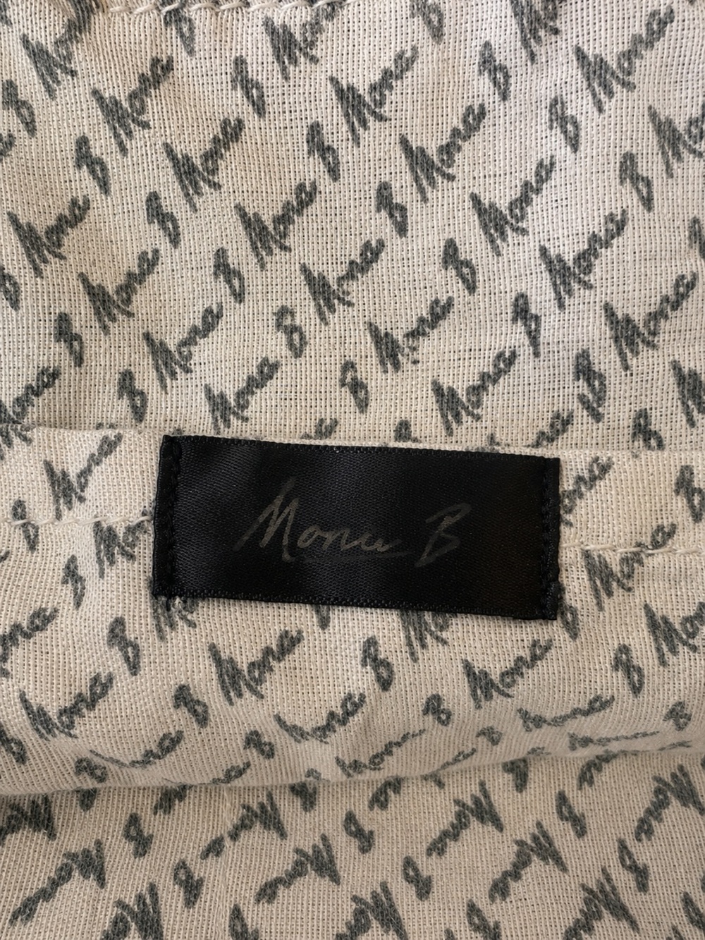 Mona b Vintage Style Distressed Canvas and Leather “Spirit of Freedom” Tote Bag - Picture 5 of 6